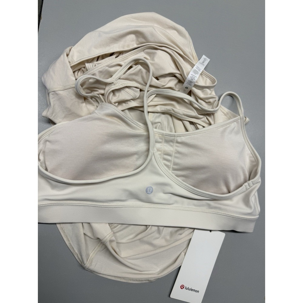Lululemon Orange Theory Flow Y 2-in-1 Yoga Tank. White Opal. Sz 14. NWT - Picture 13 of 13